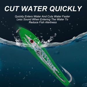 TGD Best 99 #   Cuillère de pêche à la traîne en métal, leurre de pêche type drone, <span class=keywords><strong>hameçon</strong></span> simple, divers types, acier inoxydable 316 - Product Image 4