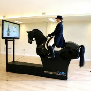 Vente directe d'usine simulateur d'équitation électrique mécanique intérieur entraînement pour centre commercial éducatif équestre métal - Product Image 1