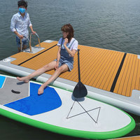 3x2M 4x2M PLATE-FORME DWF GONFLABLE QUAI FLOTTANT AIR LOUNGE PONTON BATEAU