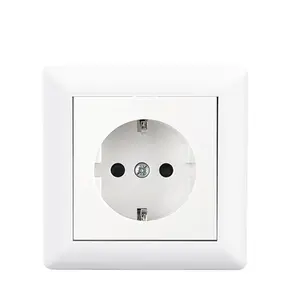 Protective Contact Socket 250V AC 16A Including Frame Flush-Mounted Insert & Cover Schuko Socket European German standard