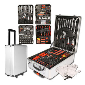 Kit d'outils à douilles en aluminium de haute qualité et durable, 186 pièces, sans fil, coffret rigide, ensemble complet d'outils à main - Product Image 6