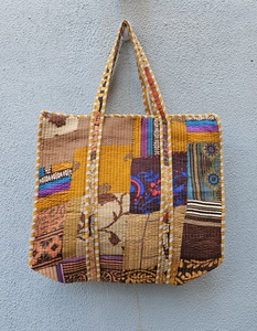 Bolsa de Mano Acolchada de Algodón de Alta Demanda, con Estampado Floral, para el Hombro, para Compras, Supermercado, Estilo Boho, para Viajes, para Mujeres, Uso Diario - Product Image 1