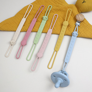 Tongtu Newborn Baby Silicone Teething Clip Prevent Falling Pacifier <b>Chain</b> with <b>Nipple</b> Holder Model for Kids - Product Image 5