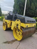 Rouleau compresseur compact d'occasion BOMAG BW138AD de 5 tonnes à double roue en acier, en bon état, d'origine Bomag