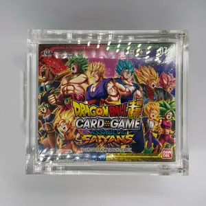 Individuelles durchsichtiges Acryl Dragon Ball Super Card Game Booster Box Protektor Acrylgehäuse