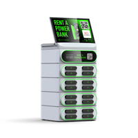 Station de location 4g 16 emplacements 6000mah Power Bank partagée avec partage d'écran Power Bank avec système de location Station de charge rapide