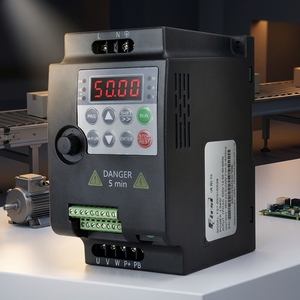 เครื่องควบคุมความถี่แปรผันประสิทธิภาพสูง 1.5KW-11KW สามเฟส 380V VFD ควบคุมความเร็วรอบด้วยระบบคอมพิวเตอร์ - Product Image 1