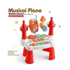 Jouet éducatif précoce pour enfants, piano musical, orgue électronique, instrument multifonctionnel, éveil musical sensoriel - Product Image 1