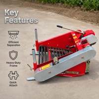Cosechadora de Patatas de Alta Productividad con Estructura de Acero y Cadena de Arrastre, Accionada por Tractor Manual, para Cultivos Subterráneos de Batata