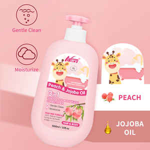 Nary <span class=keywords><strong>Shampoo</strong></span>, Balsamo e Bagnoschiuma 3-in-1 per Bambini, Senza Lacrime, al Latte Naturale, Delicato, con Olio di Jojoba ed Erbe, Gel Doccia per Neonati - Product Image 5