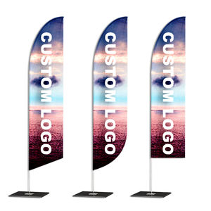 याओयांग 100% पॉलिएस्टर डबल-साइड स्क्रीन प्रिंट विज्ञापन कार वॉश शॉप सिंगल-साइड प्रिंटिंग कार वॉश फेदर फ्लैग - Product Image 1