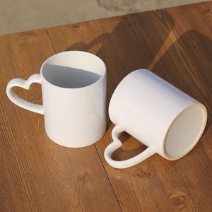 Tasses en céramique modernes personnalisables pour transfert thermique, écologiques, sans danger pour les aliments, cadeaux d'affaires - Product Image 2
