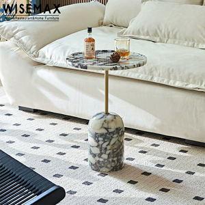 WISEMAX FURNITURE Maison italienne de luxe dans le hall d'un hôtel Café Table à thé Marbre naturel Table d'appoint ronde pour le salon - Product Image 1