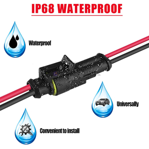 Waterdichte 2-Pins Connector Voor Auto Vrachtwagen Boot Motorfiets 16awg Marine Elektrische Draad Voor Huishoudelijke Apparaten - Product Image 4