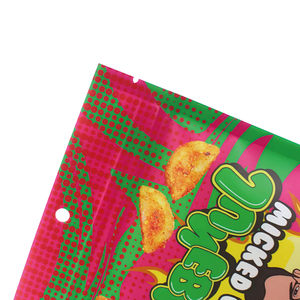 Bolsas de Plástico Selladas con Ventana para Dulces Picantes, Bolsas Reutilizables Impresas Personalizadas para Gomitas <span class=keywords><strong>Chamoy</strong></span> - Product Image 5