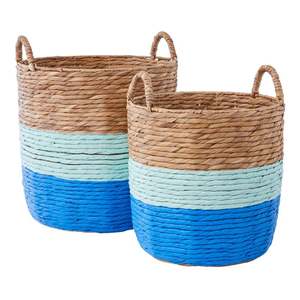 HNH Craft Direct Factory Meilleur prix Paniers de rangement personnalisables avec de nouveaux designs Panier de rangement en jacinthe d'eau en forme de rectangle - Product Image 2