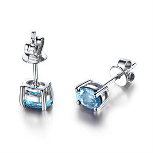 नाशपाती ब्लू पुखराज कान की बाली <span class=keywords><strong>Jcpenney</strong></span> ब्लू पुखराज कान की बाली 925 स्टर्लिंग चांदी ब्लू पुखराज कान की बाली - Product Image 2