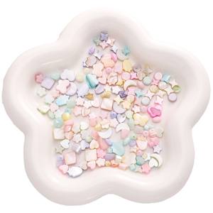 Cuentas de concha natural, cuentas de forma cuadrada, pulsera separable de cuentas DIY, material de llavero - Product Image 5