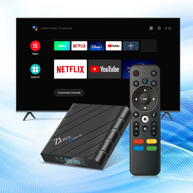 Cheapest Z1 Plus Android TV Box, 2GB+16GB, Dual WiFi, BT Voice Remote, 4K, RJ45 Ethernet Best Factory Price