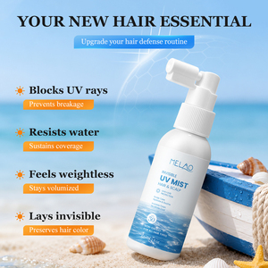 <span class=keywords><strong>Spray</strong></span> per Capelli OEM Personalizzato con <span class=keywords><strong>Protezione</strong></span> <span class=keywords><strong>Solare</strong></span> UV Invisibile SPF <span class=keywords><strong>50</strong></span> UVA UVB, Resistente all'Acqua, con Rosmarino e Vitamina E - Product Image 2