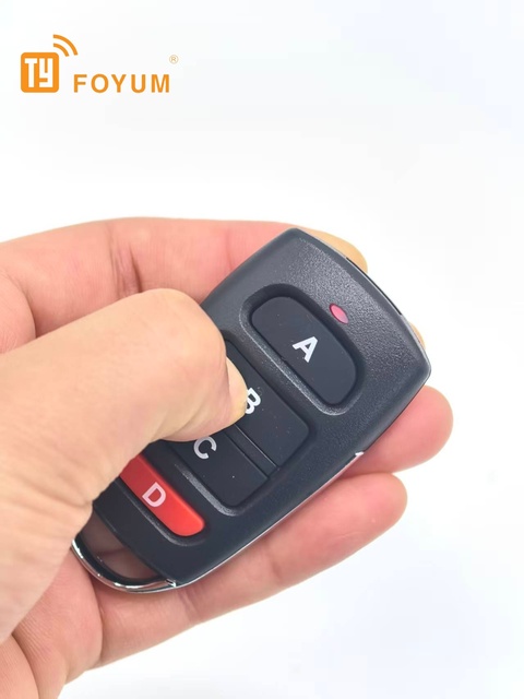 Keyless Entry Remote Control Car Alarm with Learning Rolling Fixed Code Automatic Function Metal Material