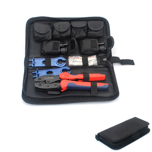 Kit d'outils <span class=keywords><strong>de</strong></span> sertissage professionnel OEM MC4 pour systèmes solaires photovoltaïques, ensemble d'outils électriques, dénudeur <span class=keywords><strong>de</strong></span> fils, kit d'installation - Product Image 1