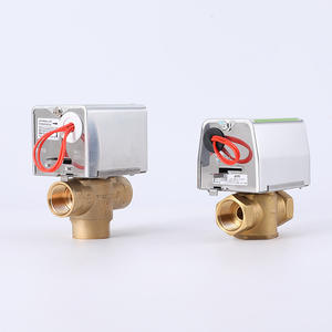 Válvula Eléctrica Bidireccional de Latón DN20, Tipo On/Off, 6 Puntos, Normalmente Cerrada, para Sistemas HVAC y Unidades Fan Coil - Product Image 5