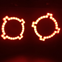 2023 ans nouveau type led halos X forme quatre coins coton lumière led ange yeux rvb par application