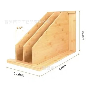 Wooden Multi Layer Kitchen Tableware Storage <b>Rack</b> Solid Wood <b>Plate</b> Pot Lid Holder Cabinet Shelf Display <b>Rack</b> - Product Image 2