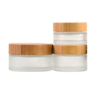 Pot en verre ambré de luxe 1oz 2oz 4oz 16oz 8 oz cosmétique 5g 10g 20g 30g 50g 100g 200g Pot en verre ambré avec couvercles