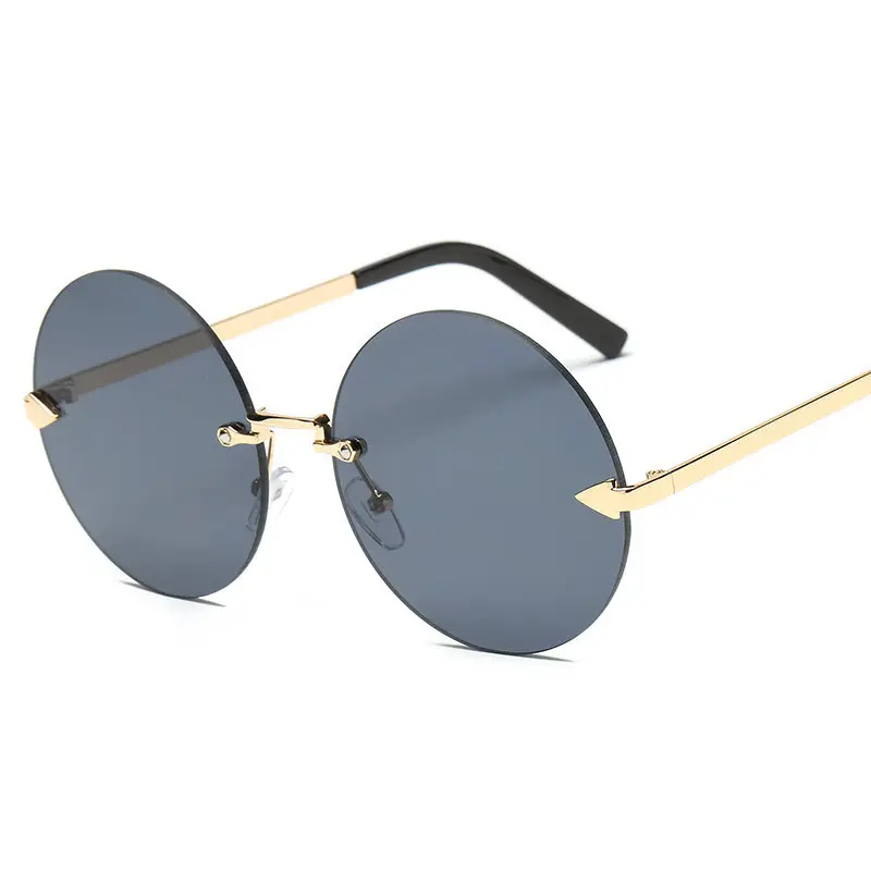 Jheyewear óculos de sol unissex, óculos de sol retrô, estilo steampunk, redondo, de metal, uv400
