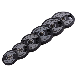 Plaques de poids en fonte en gros avec revêtement PU et trou de 50 mm, conception à prise facile pour le fitness à domicile - Product Image 1