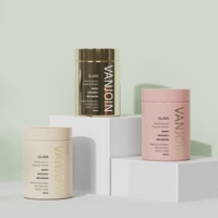 Bouteilles et pots en verre givré métallisé argenté vides pour gommes, vitamines, capsules et suppléments, 100ml, 180ml, 200ml, 250ml, 500ml