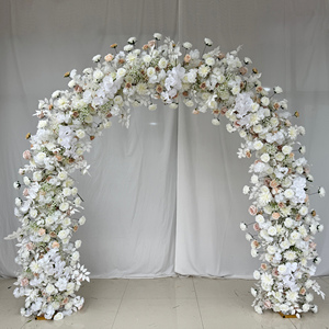 Arche de mariage écologique MTY-Top, fournisseur OEM, cadre pliable personnalisé en tissu de soie, hauteur 7-8 pieds, pour décoration d'événements commerciaux - Product Image 4