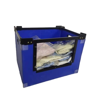 Correx Stackable Picking Bins Corrugated Plastic Warehouse Storage Pick Bin For Clothing