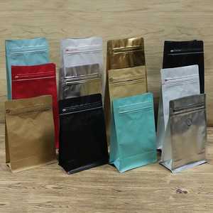 IMEE universel coloré huit joint latéral sac d'emballage de grains de café autoportant soupape d'échappement unidirectionnelle sac de café en feuille d'aluminium - Product Image 2