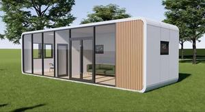 Cocovia Modernes Beliebtes Kleines Mobiles Studio-Pod 20ft 40ft Vorgefertigtes Outdoor-Haus Apple Cabin für Büro und Wohnzimmer - Product Image 2
