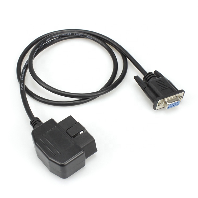 Диагностический Удлинительный кабель под прямым углом OBD-DB9