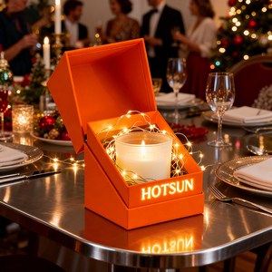 Индивидуальные подарочные коробки для свечей премиум класса с логотипом Роскошные пустые банки для свечей с крышками и коробкой - Product Image 4