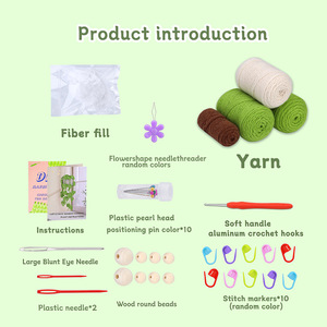 Kit de crochet <span class=keywords><strong>pour</strong></span> plantes <span class=keywords><strong>en</strong></span> pot avec un ensemble complet d'accessoires de crochet, tutoriels vidéo <span class=keywords><strong>en</strong></span> <span class=keywords><strong>anglais</strong></span> <span class=keywords><strong>pour</strong></span> <span class=keywords><strong>débutants</strong></span>, comme décoration d'intérieur ou cadeau DIY - Product Image 5
