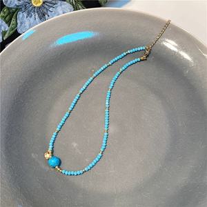 Nuevo Collar de Moda para Mujer, Hecho a Mano, con Cuentas Facetadas Coloridas, Cadena con Colgante de Bola Redonda, Gargantilla para Chicas, Regalo de Cumpleaños - Product Image 4