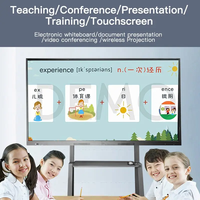 Tableau blanc interactif ultra-clair de 65 pouces avec fonction tactile et multi-interface pour l'enseignement