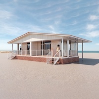conteneur amovible portable avec salle de bain et cuisine modulaire préfabriquée de 2 chambres à coucher Pods de vie autonomes