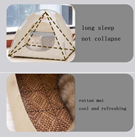 Maison pour animaux de compagnie confortable et portable, résistante à l'usure, tente pour animaux de compagnie, lavable, grand espace pour animaux de compagnie de petite et moyenne taille