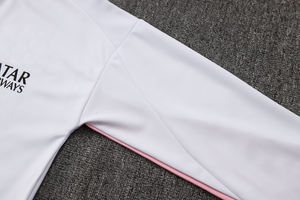 Combinaison d'entraînement rétro à manches courtes avec fermeture éclair intégrale, séchage rapide, automne-hiver, 24/25, uniforme de compétition des clubs européens de Paris, vêtements de football - Product Image 4