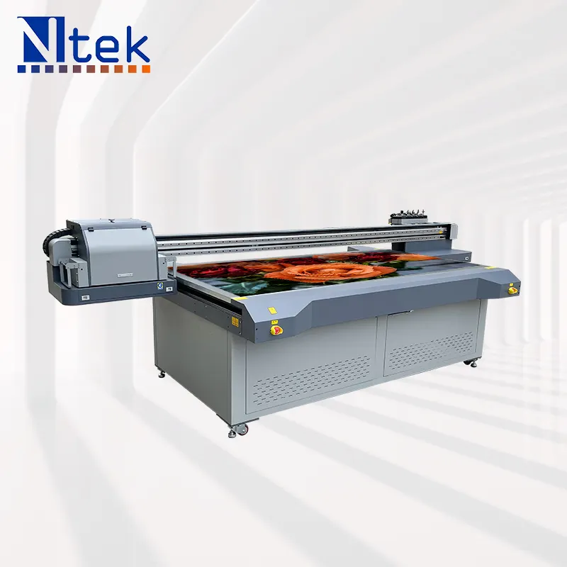 NTEK Hot sale model YC2513H flatbed printer 3D industrial Automatic UV printer