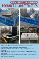 Presse à balles hydraulique pour métaux 7,5 kW, haute sécurité, prix compétitif, pour le traitement du laiton, du cuivre, de l'acier inoxydable et de l'acier au carbone, pression 63 tonnes