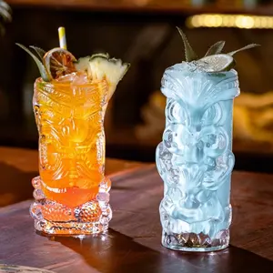 بيع بالجملة Vasos Tiki Hawaii مج Tiki نظارات شريط Tiki كوكاتيل الزجاج