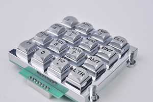 Công nghiệp kim loại chữ nổi bằng thép không gỉ Bàn phím IP65 USB Kim Loại bàn phím - Product Image 2