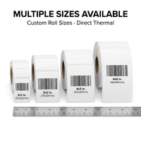 Rollo de Papel Térmico de Una Sola Capa de 80x80mm, 80x60mm, 57x40mm, 65gsm, al por Mayor, para Impresoras de Punto de Venta y Cajeros Automáticos de Supermercados